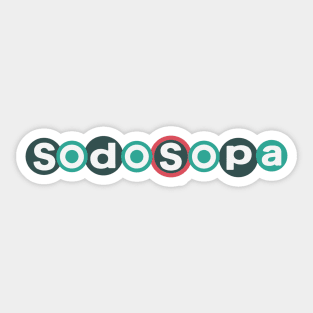 SODOSOPA shirt – South Downtown South Park Sticker